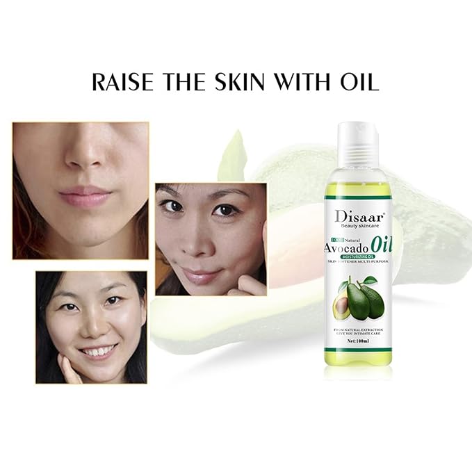Natural Softening Multi-Purpose Moisturizing Mineral Oil Relive Dry Skin 100ml/3.38fl.oz (Avocado Oil)