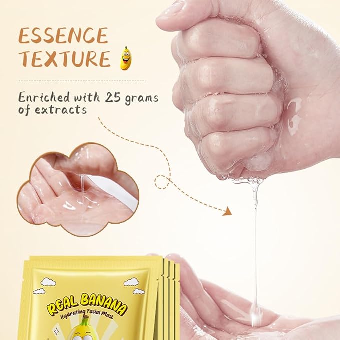 8 Pack Fruit Facial Mask Set – Hydrating & Brightening Combo Face Masks for All Skin Types, Natural Sheet Masks Gift Set, Hypoallergenic Spa Skincare for Women/Men, Soothe Sensitive Skin (8 Pcs-Set01)