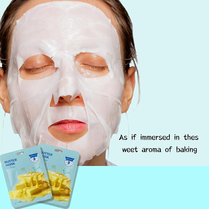 10-Piece Butter Moisturizing & Nourishing Mask Set - Essential Skincare for Men and Women (COLOR-5)