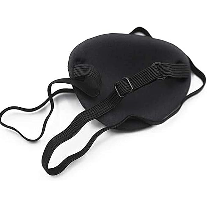 Black Single Eye Mask, Pirate Skull Crossbone Eye Patch，Adjustable 3D Eye Patch for Adult and Kid (Pirates Design)