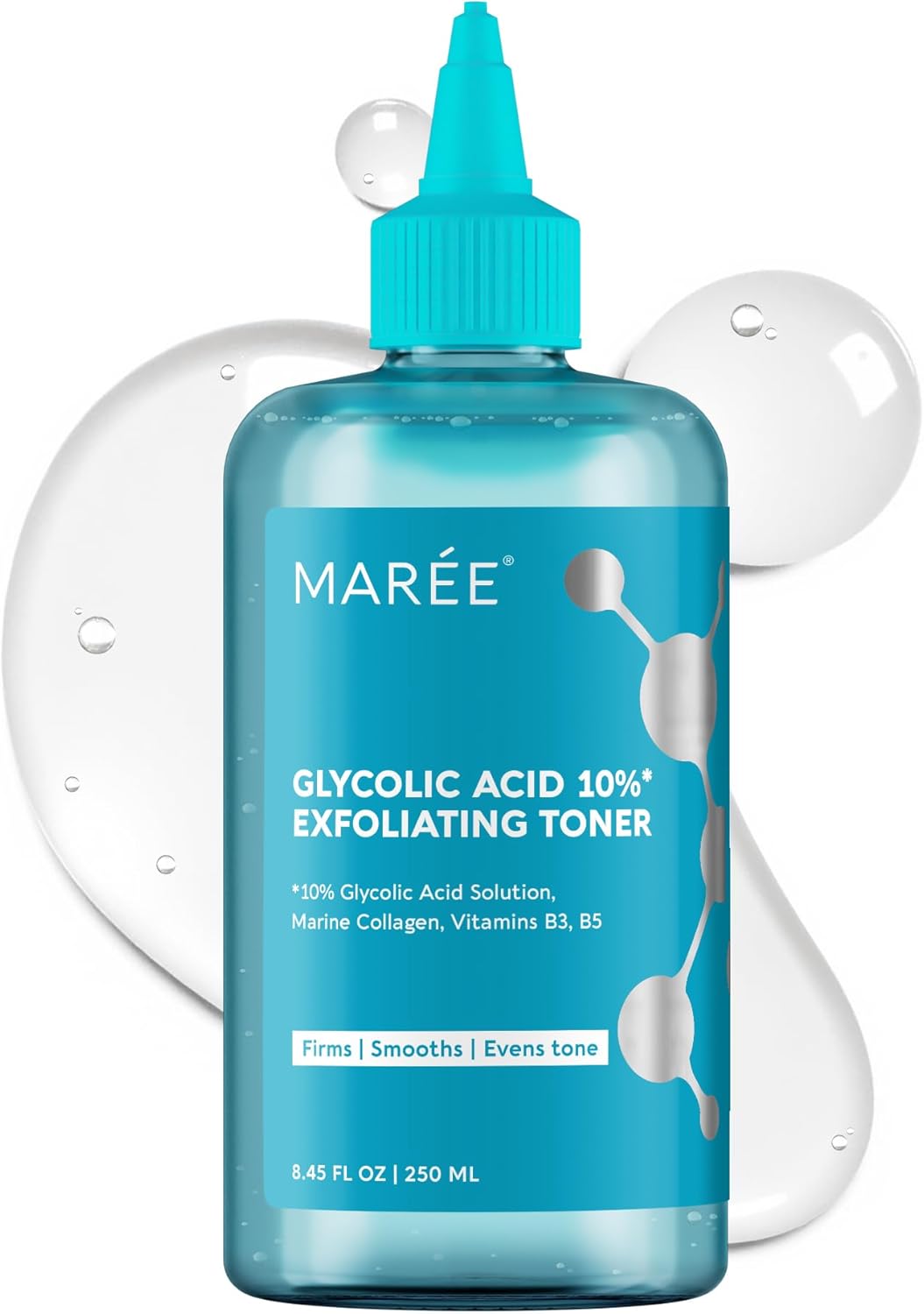 MAREE Glycolic Acid Toner 10% - Exfoliating Toner for Face - Glycolic Acid Face Exfoliator - Face, Scalp & Underarms Exfoliant Spray Alternative - Facial Toner for Women - Acido Glicolico para Manchas