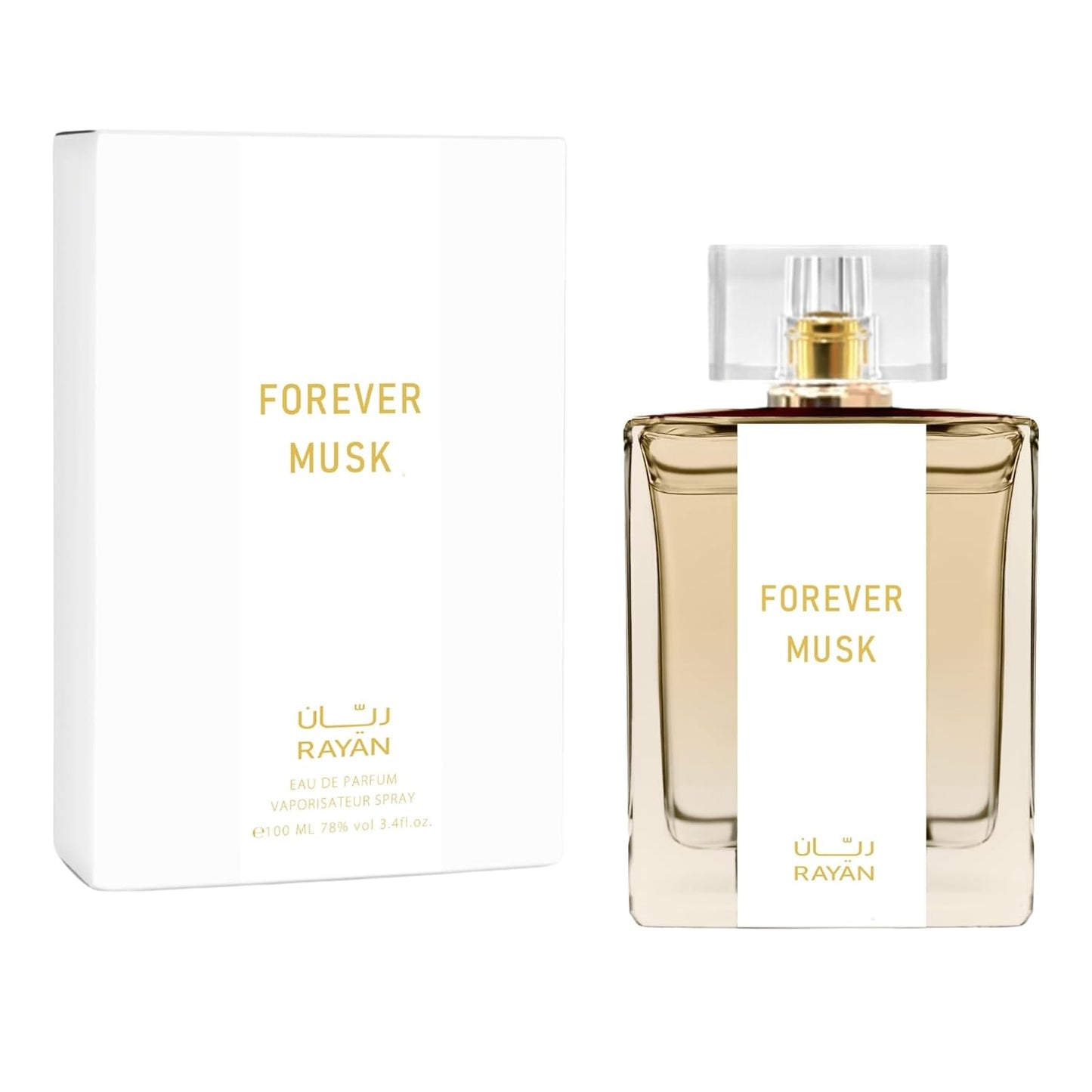 Forever Musk Perfume for Women - 100 mL (3.34 Fl oz) Arabian Fragrance, Long Lasting Eau de Parfum for Women with Notes of Vanilla, Amber, Orange Blossom, Bergamot & Plum - Ideal Gift for Her