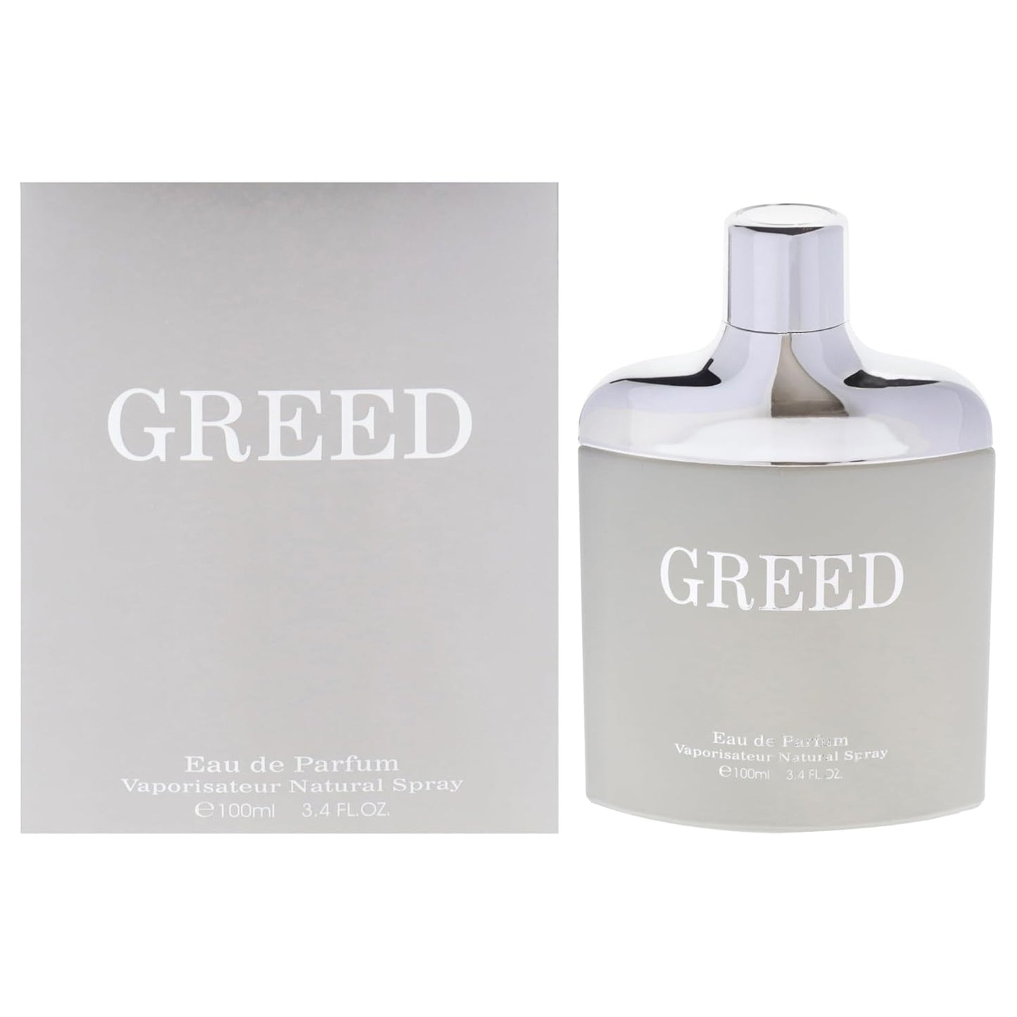 Greed Silver - Cologne for Men - Amber, Bergamot Fragrances - Long Lasting Perfume for Men - Jasmine, Vanilla Eau de Parfum - 3.4 oz