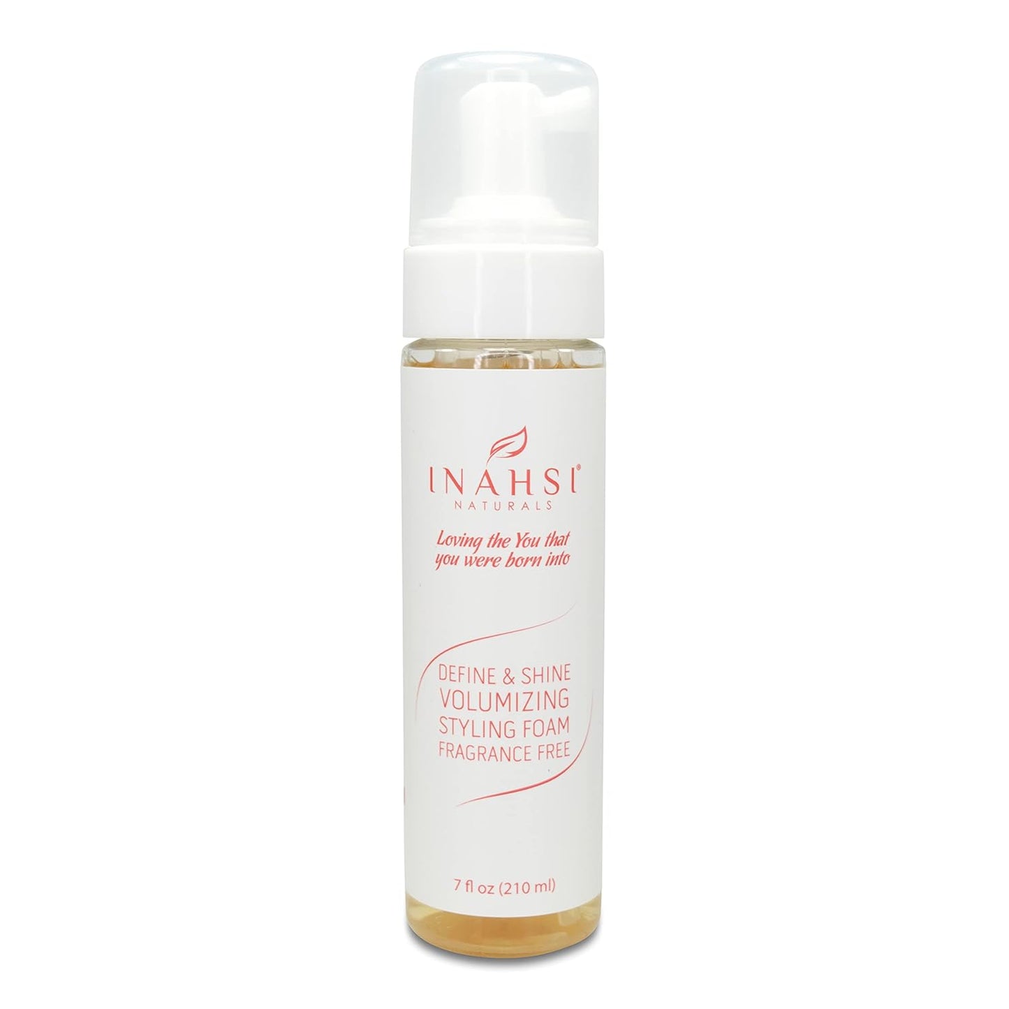 INAHSI Define & Shine Volumizing Styling Foam for Curly and Natural Hair | Fragrance-Free Hair Product for Women, Men, and Kids | For Naturally Curly Hair | 7.5oz, Made in the USA