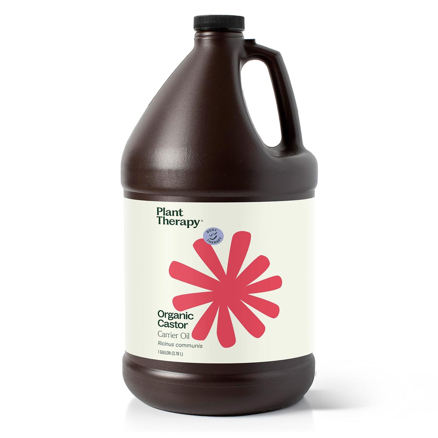 Plant Therapy Castor Oil USDA Organic Cold Pressed 100% Pure Hexane Free 1 Gallon, Conditioning & Healing, for Dry Skin, Hair Growth, Eyelashes