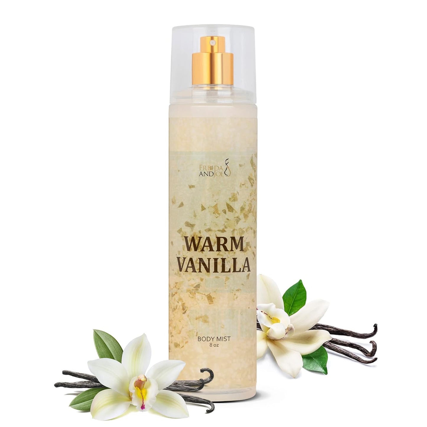 Warm Vanilla Unisex, Womens Perfume Fragrance Body Mist & Sprays, Women's Fruity Luxury Scented Gifts & Presents, 8 oz Fine Mist Spray Bottle (Warm Vanilla)