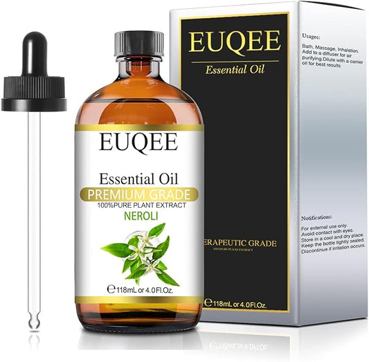 Neroli Essential Oil 118mL / 4oz Pure Neroli Oil Premium Essential Oil for Diffuser, Aromatherapy, DIY Soap