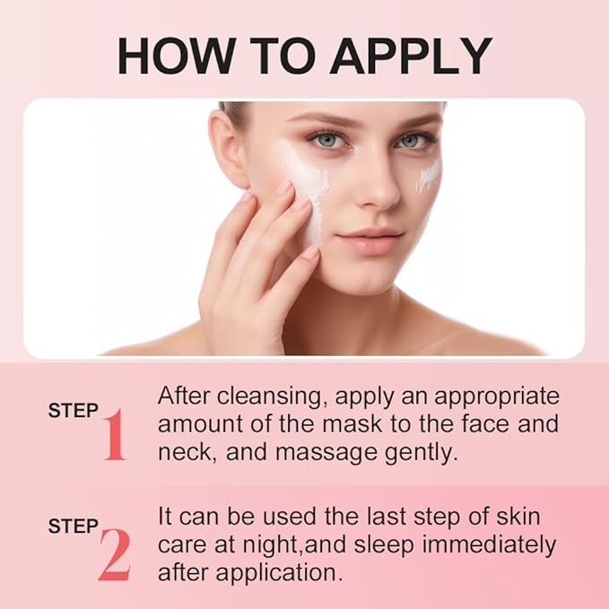 Organic Rose Face Clay Mask, Wash Off Repairing Facial Mask Skincare,Anti Wrinkle Remove Dark Circle Foot Facial Skin Care Treatmet for Women,Men Daily