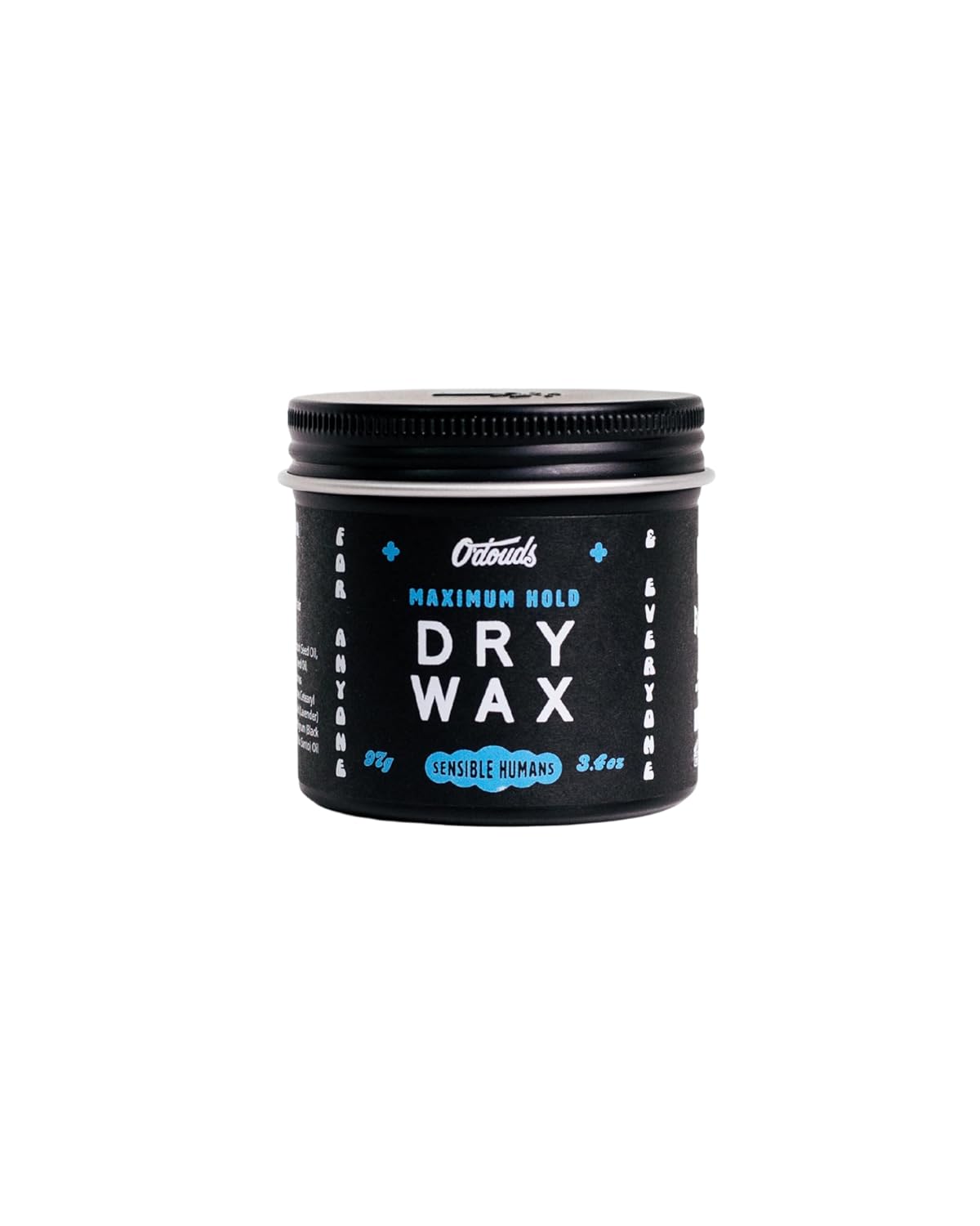 O'Douds Dry Wax - Natural, Dry & Malleable Styling Hair Wax - Strong Hold with a Neutral Finish - Bergamot & Green Tea Scent (4oz.)