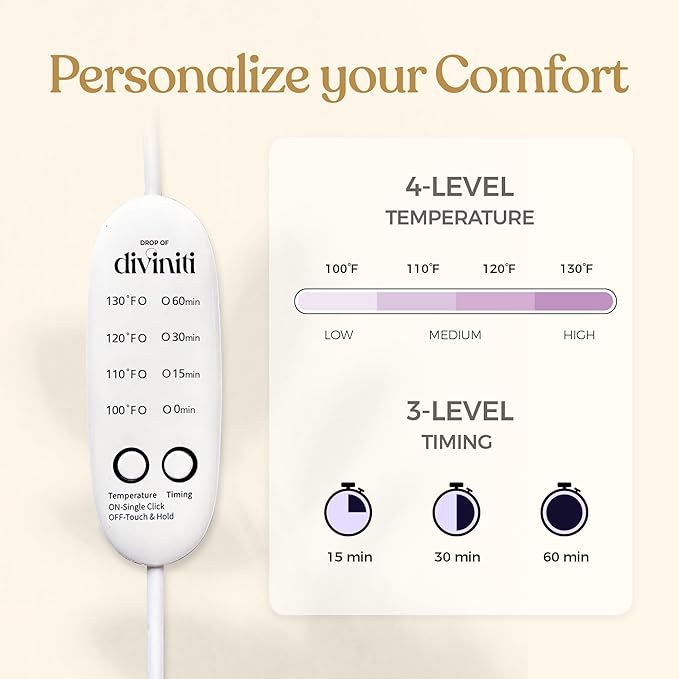 Heated Eye Mask for Dry Eye Relief - Stye Treatment, Warm Compress for Eyes, Sinus Mask, Electric Warming Patch - Champagne