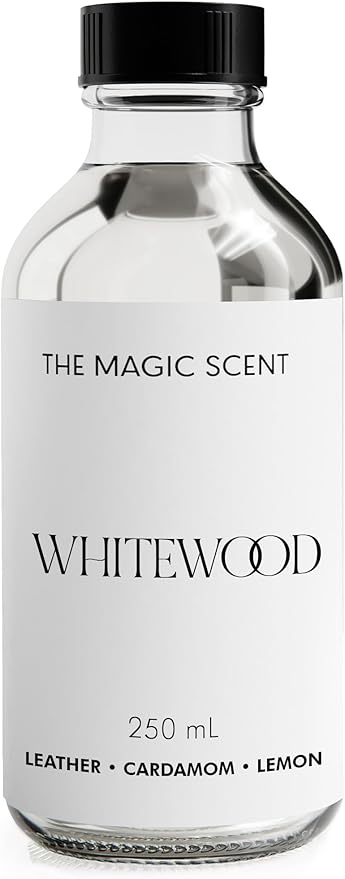 Whitewood Oils for Diffusers - HVAC & Cold-Air Ultrasonic Diffuser Oil Inspired by The 1 Hotel, Miami Beach - Essential Oils for Aromatherapy - 8.5 fl oz, 250 mL