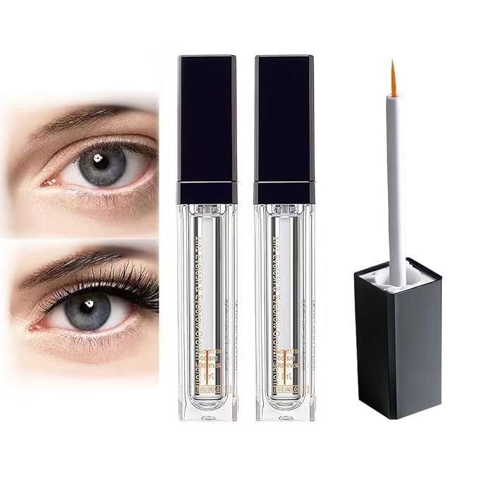 2-Pack 2 In 1 Lash Eyelash Growth Serum - Nourishing Formula for Curled, Dense & Resilient Lashes, Strengthening Treatment
