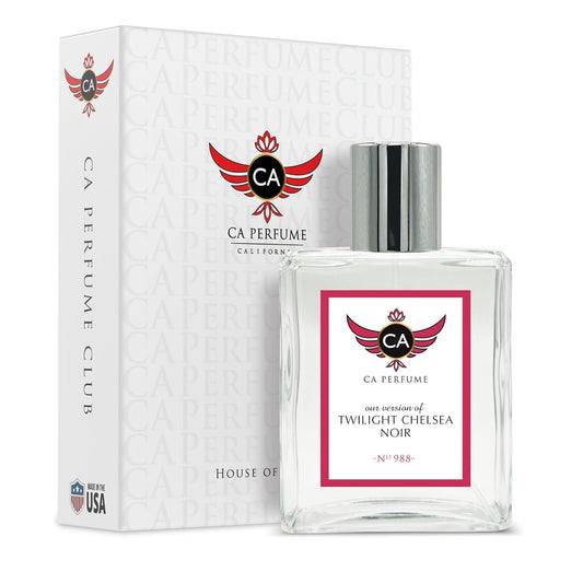 CA Perfume Impression of Twilight Chelsea Noir for Women & Men Eau De Parfum Spray Long Lasting Oriental Vanilla Perfume (3.4 Fl Oz / 100ml)