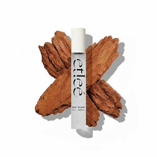 Skin Scent Eau de Parfum 0.34oz, Woody Musky Long Lasting Perfume With Ambroxan & Cetalox, Layerable Luxury Fragrance for Women & Men for Everyday Wear, Clean Scents Made in Korea