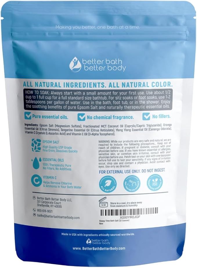 Sleepy Time 32 Ounces Epsom Salt with Essential Oils