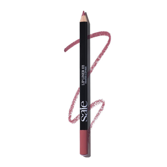 Saie Lip Liner 101 - Lip Pencil Made with a Creamy, Soft Matte Formula for a Naturally Framed or Fully Filled Look - Supercharged with Shea Butter & Jojoba Oil - Twist (.05 oz)