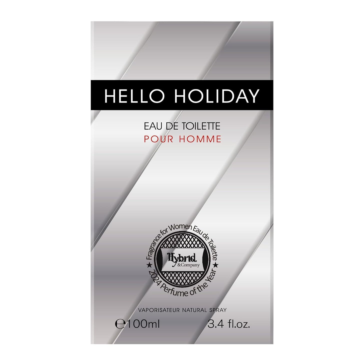 Hybrid & Company Women Hello Holiday Pour Femme Eau De Parfum Vaporisateur Natural Spray 3.4 Fl Oz