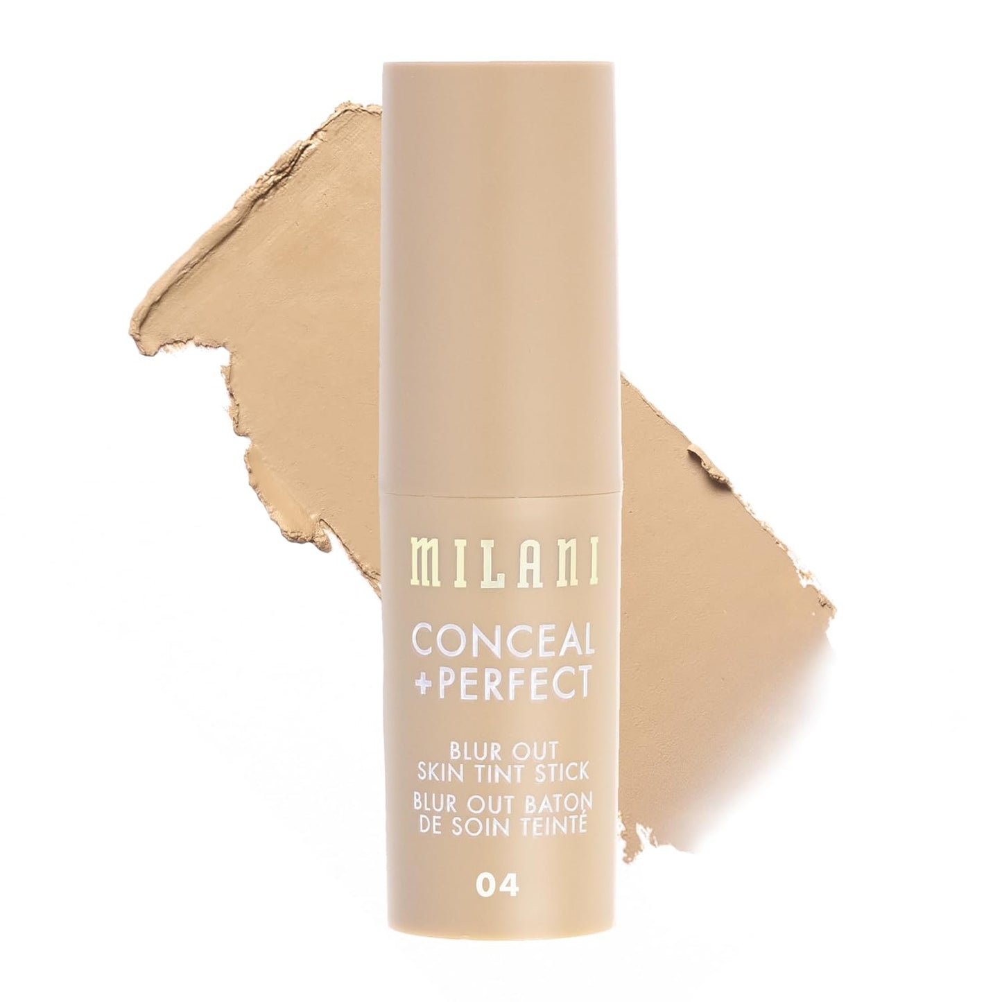 Milani Conceal + Perfect - Skin Tint Stick, Blur Out Tinted Moisturizer Makeup, Shade 04