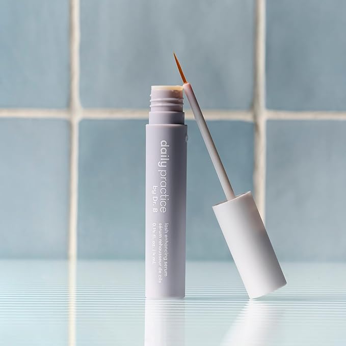 by Dr. B Lash Enhancing Serum – Peptides, Biotin, Niacinamide & Hyaluronic Acid – Paraben-Free, Phthalate-Free, Hydrating Formula, 4ml