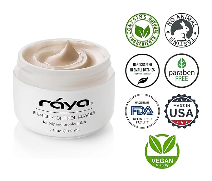 Raya Blemish Control Masque (709) | European Facial Treatment Mask for Oily and Break-Out Skin | Helps Calm Inflammations and Minimize Pores