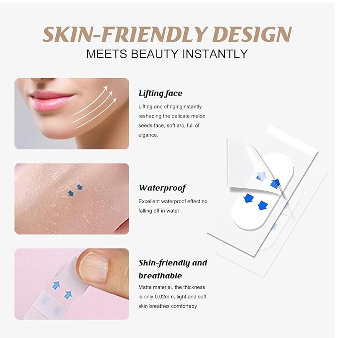 Face Lifting Tape, Face Lift Tape invisible, 240PCS Anti-Wrinkle Face Tape, Skin Facial Face Neck Tapes for Lifting Sagging Skin