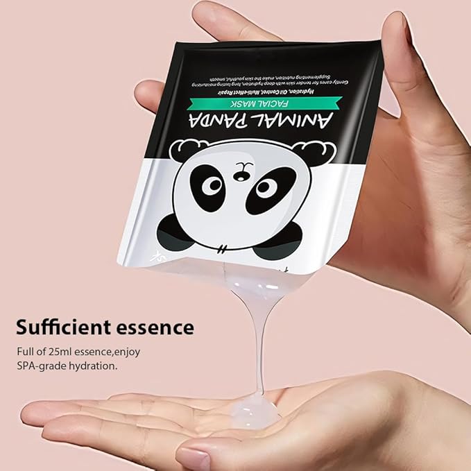 Kaely 6 Pack Animal Character Sheet Masks, Face Masks for Kids Teens Skin Care, Korean Soothe Facial Mask for All Skin Types, Girls Night Skincare Spa Party, Birthday Gifts for Women Men, Set03