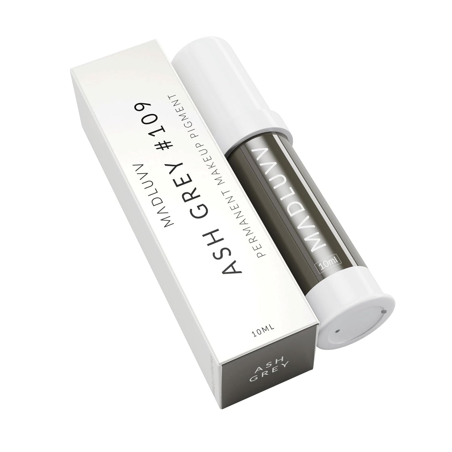 MADLUVV Professional Makeup Pigment for PMU Brow Artistry, Made in the USA, Vegan, Cruelty-free, Non-Toxic, Gel Consistency & High Retention - Ash Grey 109
