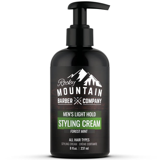 Rocky Mountain Barber Company Styling Hair Cream, White