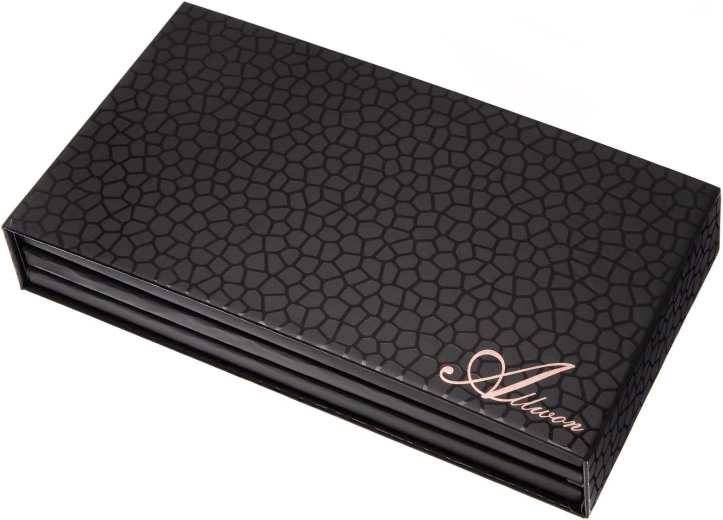 Allwon 3-Layer Rotation Magnetic Palette 3 in1 Empty Makeup Palette Storage Box for Eyeshadow Lipstick Blush Powder (Black)