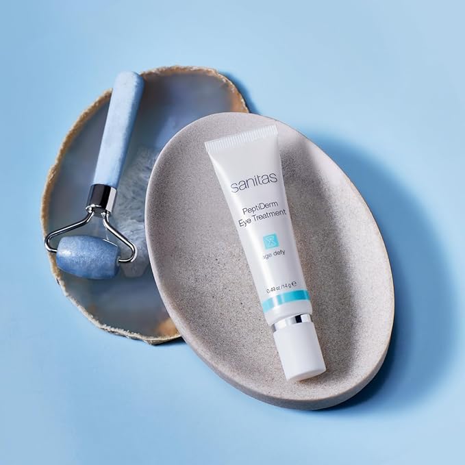 Sanitas Skincare PeptiDerm Eye Treatment, Multibenefit, Daily Eye Therapy, 0.49 Ounce