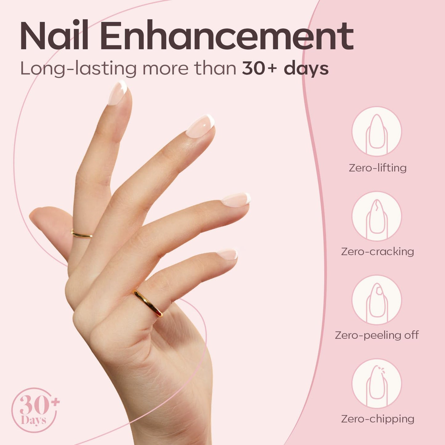 modelones Builder Nail Gel, 8-in-One Cover Nude Builder, LED Lamp Cured Thickening Apex Building Strengthener Extension Rubber Color Base Gel Polish Glue in a Bottle for Home DIY Salon Girls