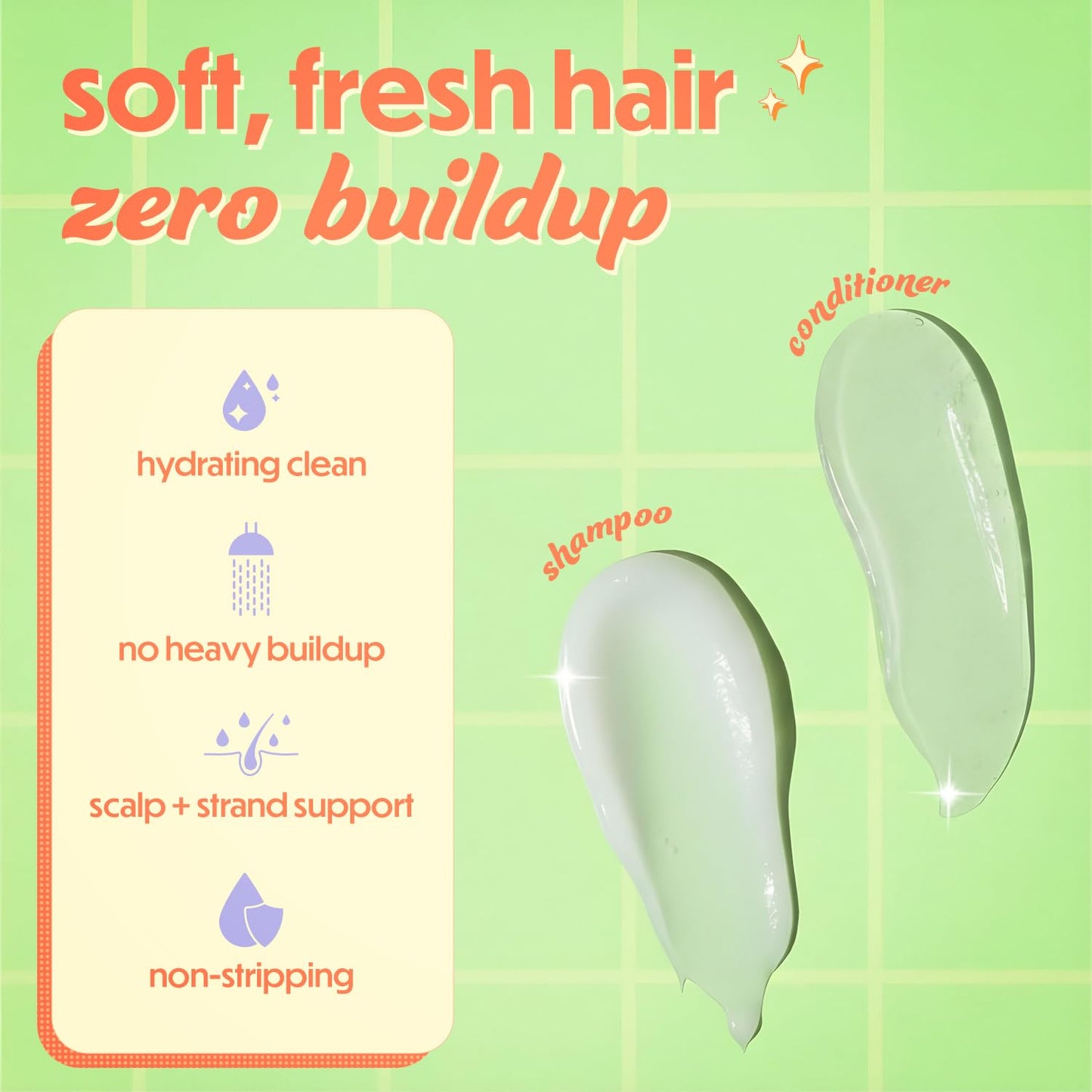 The Hair Toss Men & Women Shampoo And Conditioner Set 13.5floz/7floz - Unscented - Formulated 4.5pH Moisturizing Paraben and Sulfate Free Shampoo and Conditioner Set, Hair Care Sets