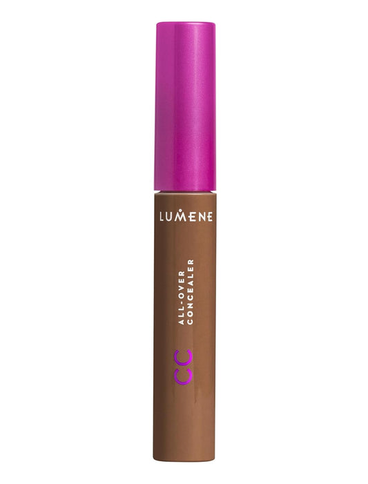 Lumene Under Eye Concealer - CC All-Over Hydrating Concealer with Medium Coverage - Multi-Tasking Under Eye Makeup Infused with Hyaluronic Acid with a Skin-Like Finish - 7 Deep (0.3 fl oz)