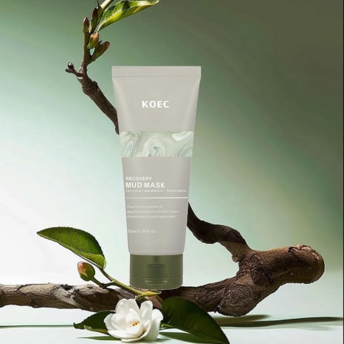 Recovery Mud Mask - Clay Mask - Body Mud Hydrating & Deep Pore Tightening Face & Body Mask, Natural Purifying Clay - Korean Wash Off Body Facial Mud Mask