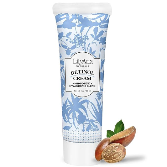 LilyAna Naturals Anti Aging Retinol Face Cream for Women – Wrinkle & Neck Cream for Firming, Retinol Moisturizer for Face with Hyaluronic Acid, Hydrating Night Cream for Fine Lines, Collagen Boost
