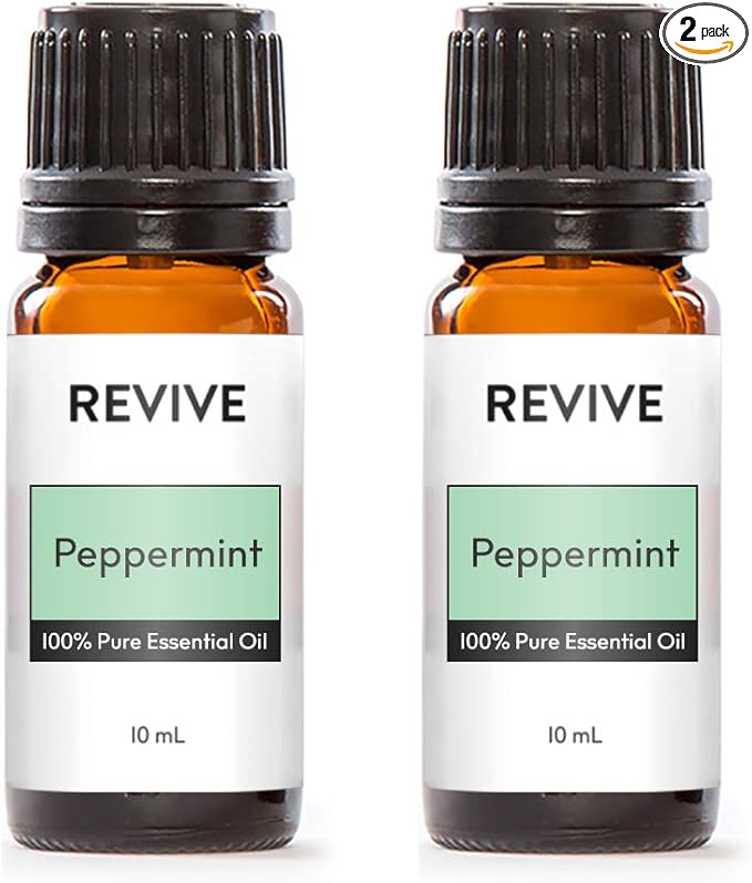 Peppermint Essential Oil 2 Pack by Revive Essential Oils - 100% Pure Therapeutic Grade, for Diffuser, Humidifier, Massage, Aromatherapy, Skin & Hair Care