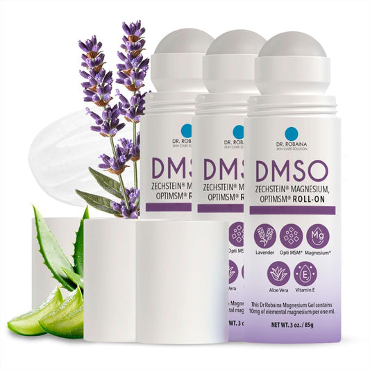 Dr. Robaina DMSO Lavender Roll-On | 99.9% Pure Pharmaceutical Grade with Arnica, Magnesium, Aloe Vera & Vitamin E | Made in the USA