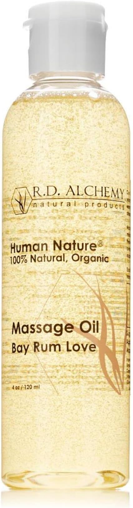 RD Alchemy - 100% Natural & Organic Edible Massage Oil with Organic Essential Oils. Sweet & Rich Flavor: Bay Rum Love - Orange, Clove and Nutmeg!