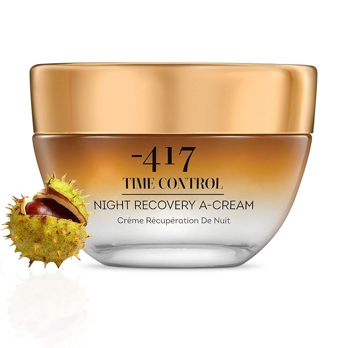 '-417 Dead Sea Cosmetics Time Control Night Recovery A Cream & Face Moisturizer, Wrinkle Recovery Anti-Aging Face Cream