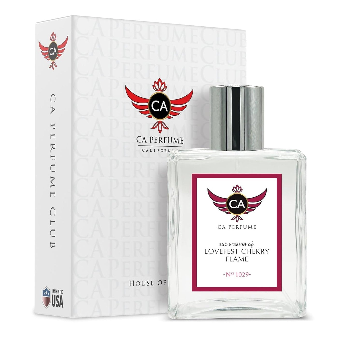 CA Perfume Impression of Lovefest Cherry Flame for Women & Men Eau De Parfum Spray Long Lasting Oriental Woody Perfume (3.4 Fl Oz / 100ml)