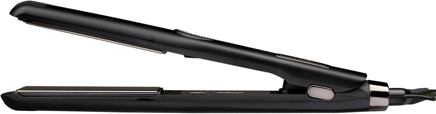 MQ Hair - Professional Pro 480 Velox Hair Straightener - Flat Iron, Advanced Titanium Plates, Quick Heating, Salon-Grade Results, Enhanced Safety- Sleek Ergonomic Design - Black