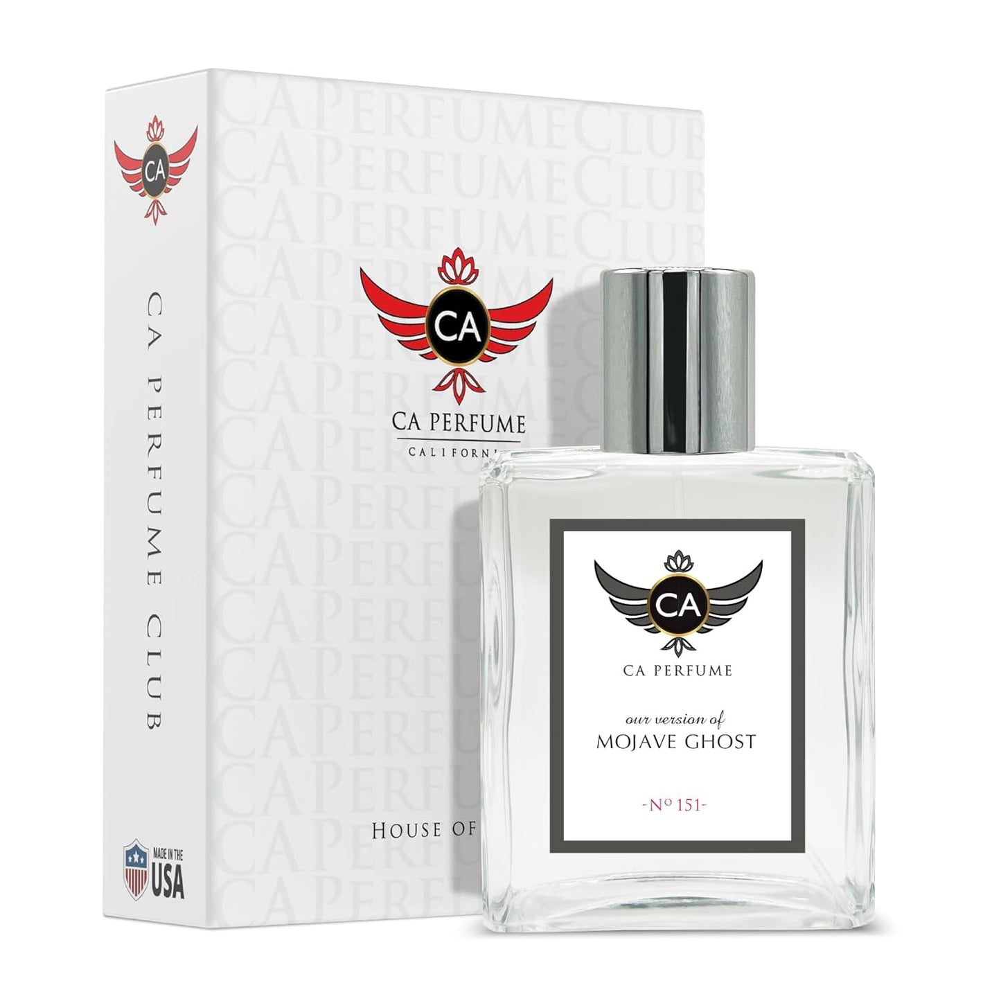 CA Perfume Impression of Mojave Ghost For Women & Men Replica Fragrance Dupes Eau de Parfum Spray Bottle 3.4 Fl Oz/100ml-X1