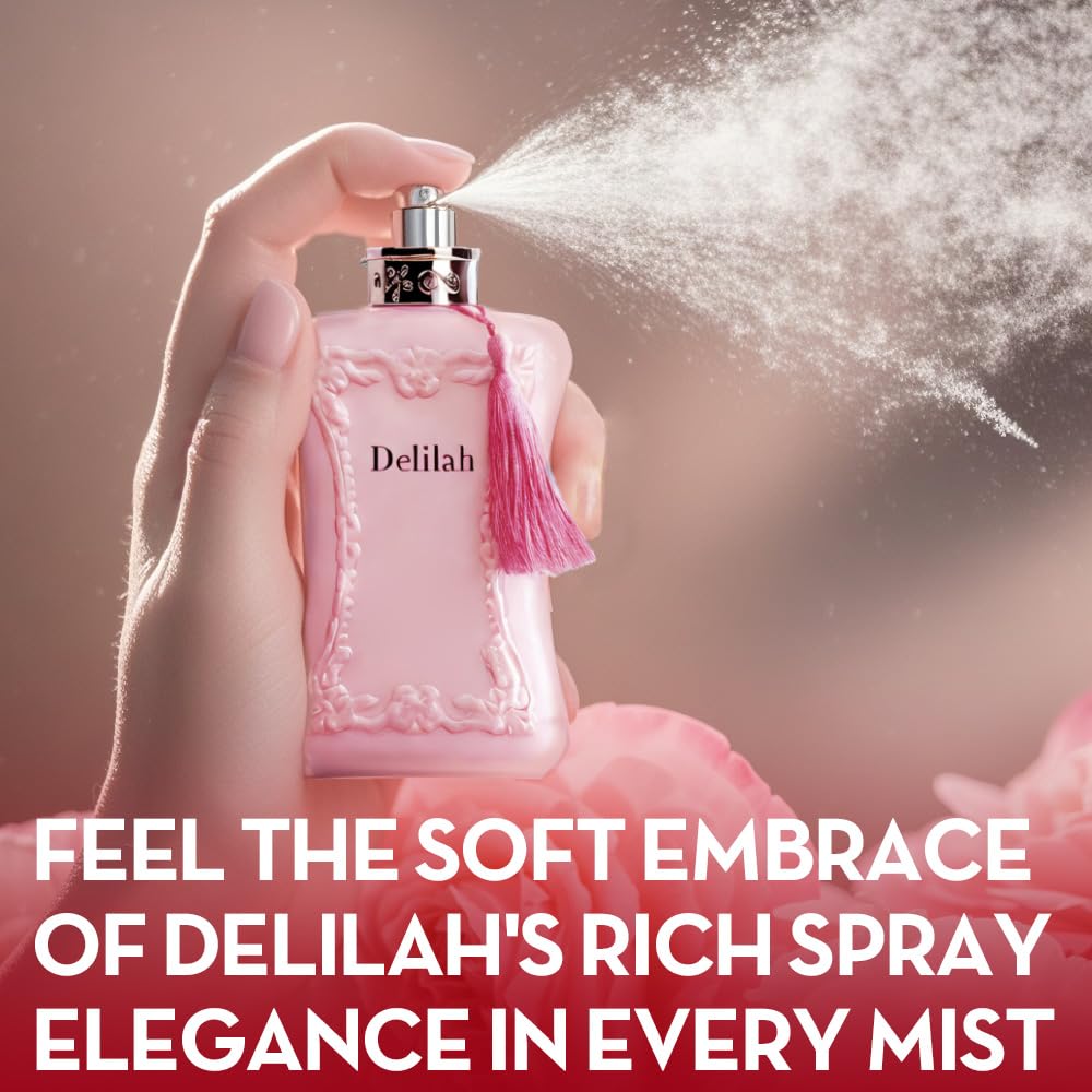 Women's Perfume Set - 2 Pack Eau de Parfum Spray 3.4 Oz Each | Floral Jasmine & Sweet Vanilla with Bergamot & Woody Notes | Long Lasting Original Scent Gift Set for Women (MilaWR&Delilah)