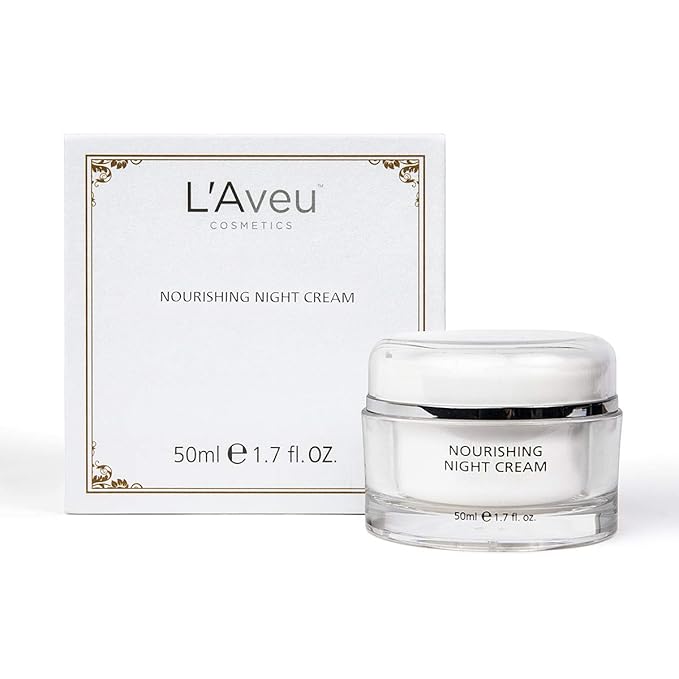 L'Aveu Nourishing Night Cream - Anti-Aging Nighttime Moisturizer for Face - Natural Moisturizing Facial Care Blend with Dead Sea Minerals, Shea Butter, Jojoba & Avocado - Gentle Skin Renewal - 1.7 oz