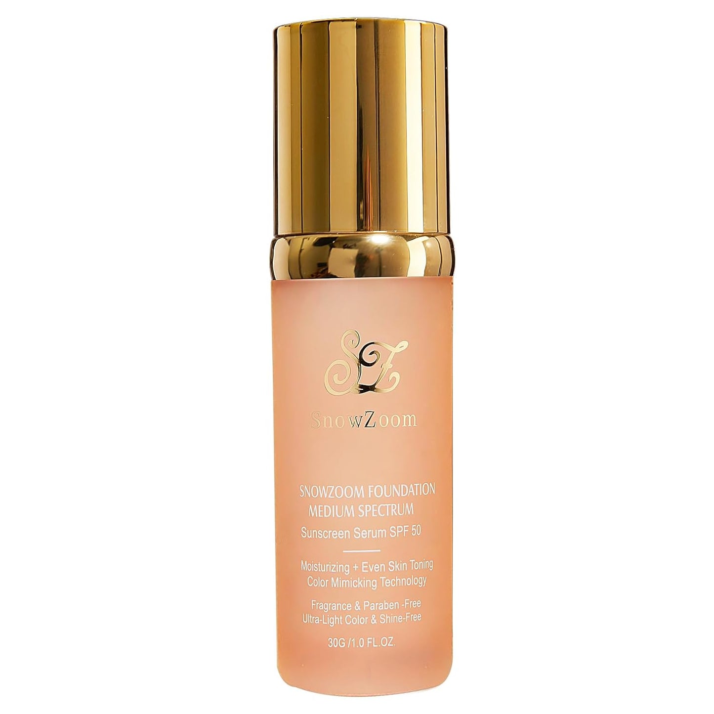 Foundation 4 in 1-Medium Spectrum-Longwearing & Waterproof- SPF 50+-Full Coverage Concealer 1OZ（30ML） (Medium Spectrum - Gold Lid - for lighter skinned people)