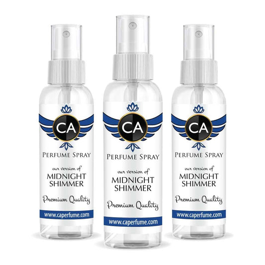 CA Perfume Eco Refill Impression of Midnight Shimmer For Women EDP Perfume Concentrated Long Lasting Eau de Parfum Spray Refillable Atomizer Bottle 2 Fl Oz/60ml-X3