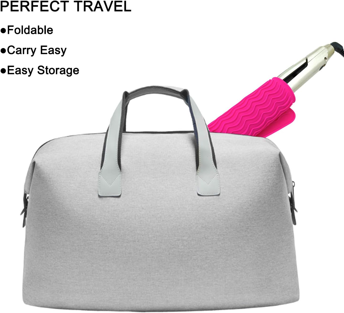 Large Heat Resistant Mat for Curling Irons, Hair Straightener, Flat Irons and Hair Styling Tools 11" x 7.5", Pink