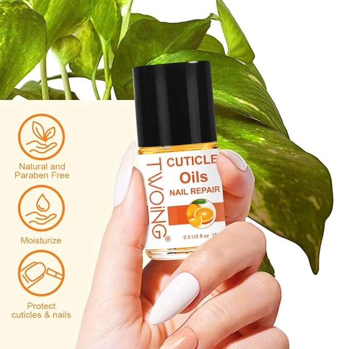 0.5FL.OZ Cuticle Oil, Nail Growth Oil Natural Aloe oil blended with jojoba oil, Vitamin E Nail Cuticle Oil for Repairs Cuticles Overnight Moisturizes and Strengthens Nails Cuticles