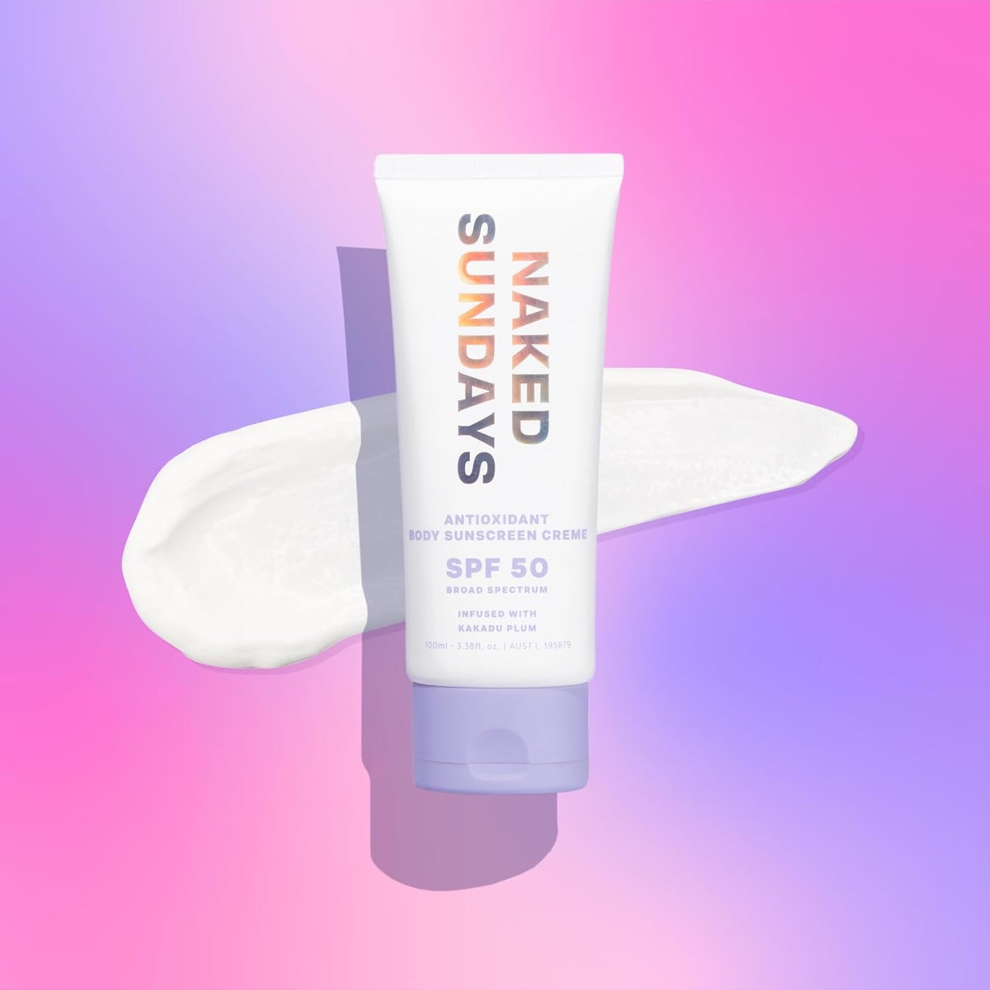 Naked Sundays SPF 50 Antioxidant Body Sunscreen Lotion – Broad Spectrum UVA/UVB Protection, Hydrating & Lightweight – 100ml