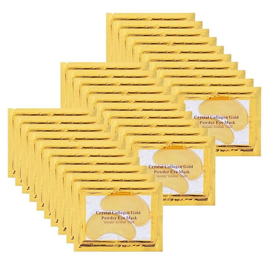 30 Pairs Under Eye Collagen Patches, Gold Moisturizing Under Eye Mask, Under Eye Gel Pads for dark circles and puffiness